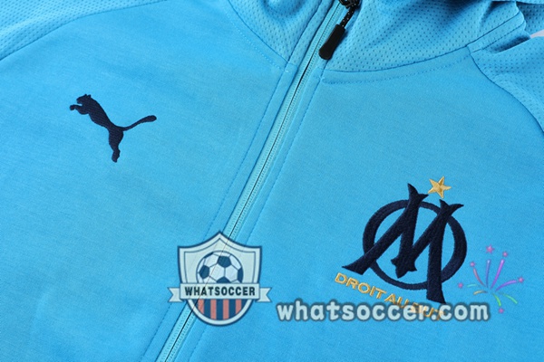Marseille OM Blue Hooded Jacket 2021-2022