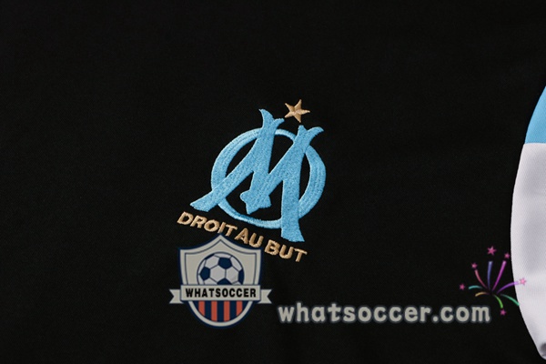 Marseille OM + Pants Black Training T-Shirt Suit 2021-2022