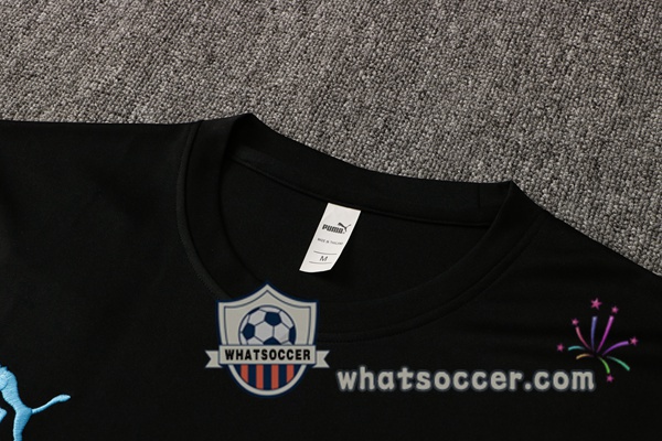Marseille OM + Pants Black Training T-Shirt Suit 2021-2022