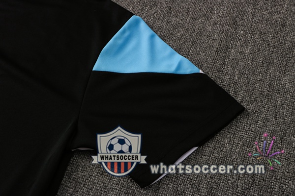 Marseille OM + Pants Black Training T-Shirt Suit 2021-2022