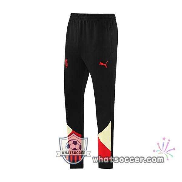 AC Milan Black Red Soccer Pants 2021-2022