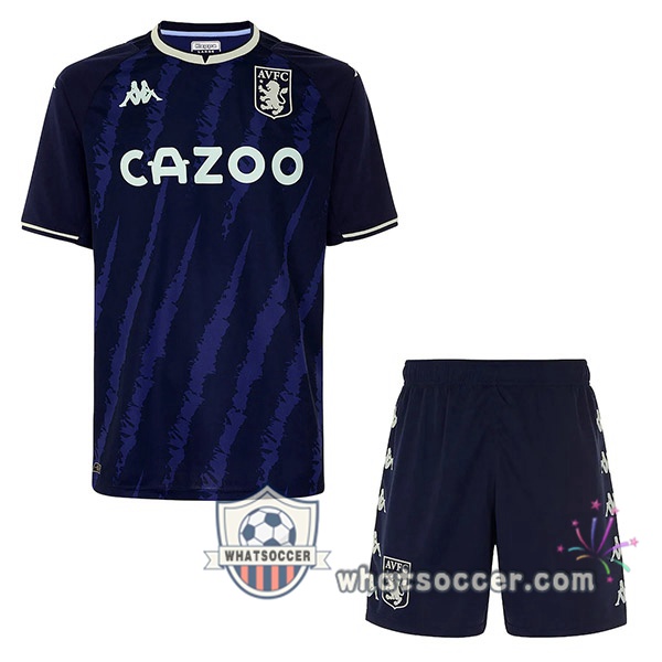 Aston Villa Kids Third Soccer Jerseys 2021-2022