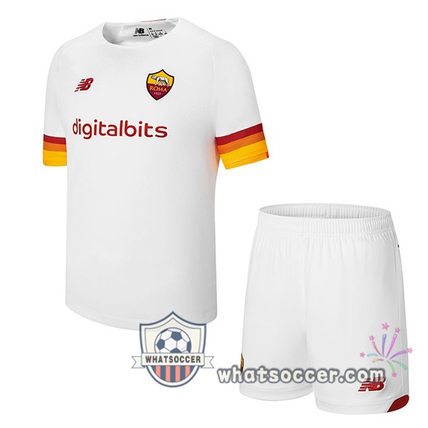 AS Roma Kids Away Soccer Jerseys 2021-2022