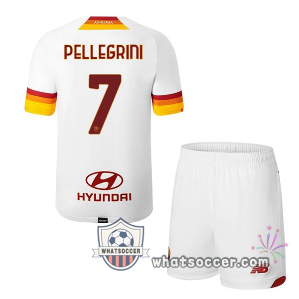 AS Roma (PELLEGRINI 7) Kids Away Soccer Jerseys 2021-2022