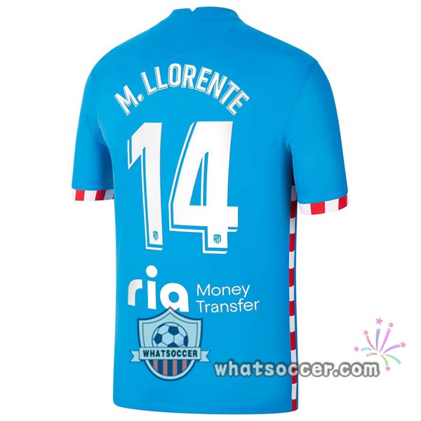 Atletico Madrid (M. Llorente 14) Third Soccer Jerseys 2021-2022