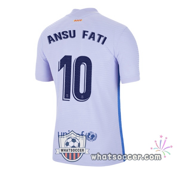 FC Barcelona (Ansu Fati 10) Away Soccer Jerseys 2021-2022