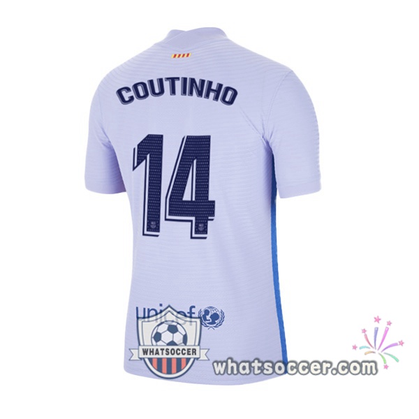 FC Barcelona (Coutinho 14) Away Soccer Jerseys 2021-2022