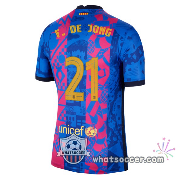 FC Barcelona (F. DE JONG 21) Third Soccer Jerseys 2021-2022