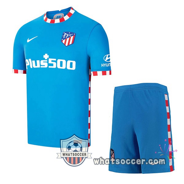 Atletico Madrid Kids Third Soccer Jerseys 2021-2022