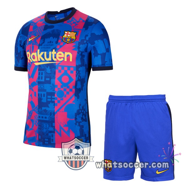 FC Barcelona Kids Third Soccer Jerseys 2021-2022