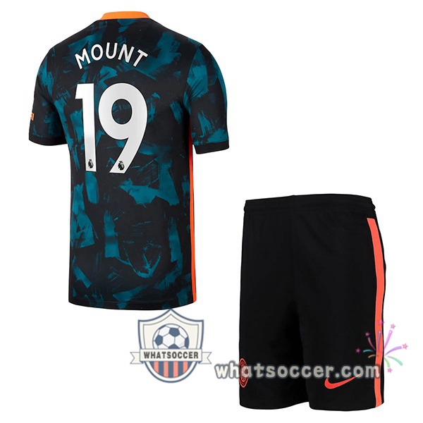 FC Chelsea (MOUNT 19) Kids Third Soccer Jerseys 2021-2022