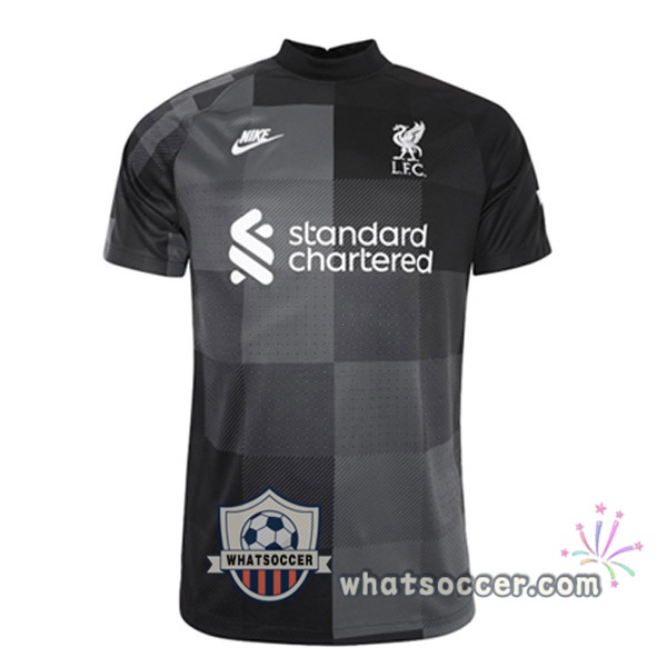 FC Liverpool Goalkeeper Black Soccer Jerseys 2021-2022