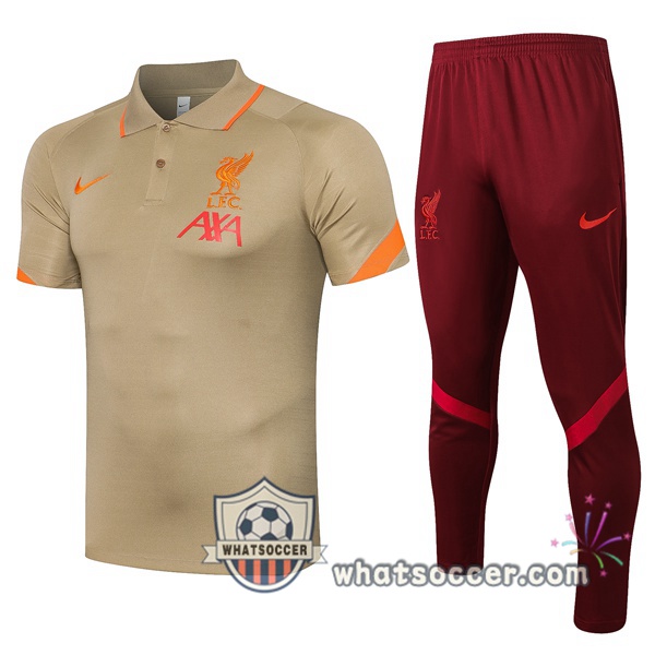 Training Polo FC Liverpool + Pants Yellow 2021-2022