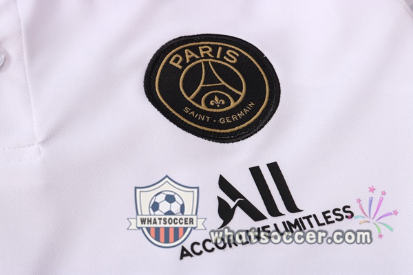 Training Polo JORDAN Paris PSG + Pants White 2021-2022