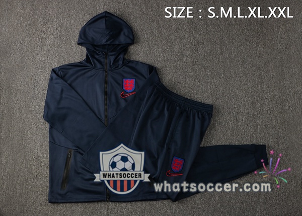 England Blue Royal Hooded Jacket 2021-2022