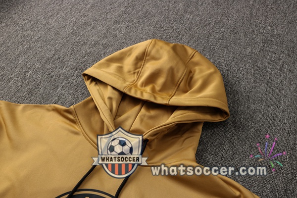 JORDAN Paris PSG Yellow Hooded Jacket 2021-2022