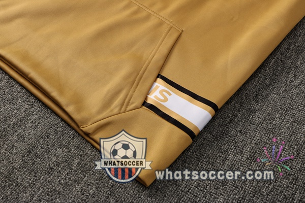 JORDAN Paris PSG Yellow Hooded Jacket 2021-2022