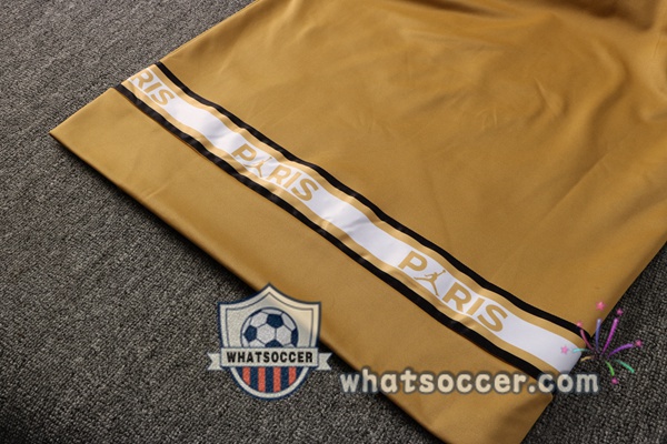 JORDAN Paris PSG Yellow Hooded Jacket 2021-2022