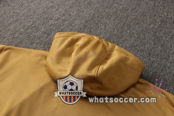 JORDAN Paris PSG Yellow Hooded Jacket 2021-2022