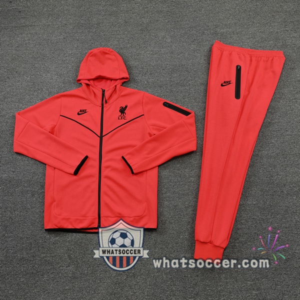 FC Liverpool Orange Hooded Jacket 2021-2022