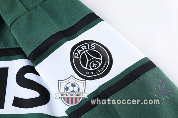 JORDAN Paris PSG Green Hooded Jacket 2021-2022