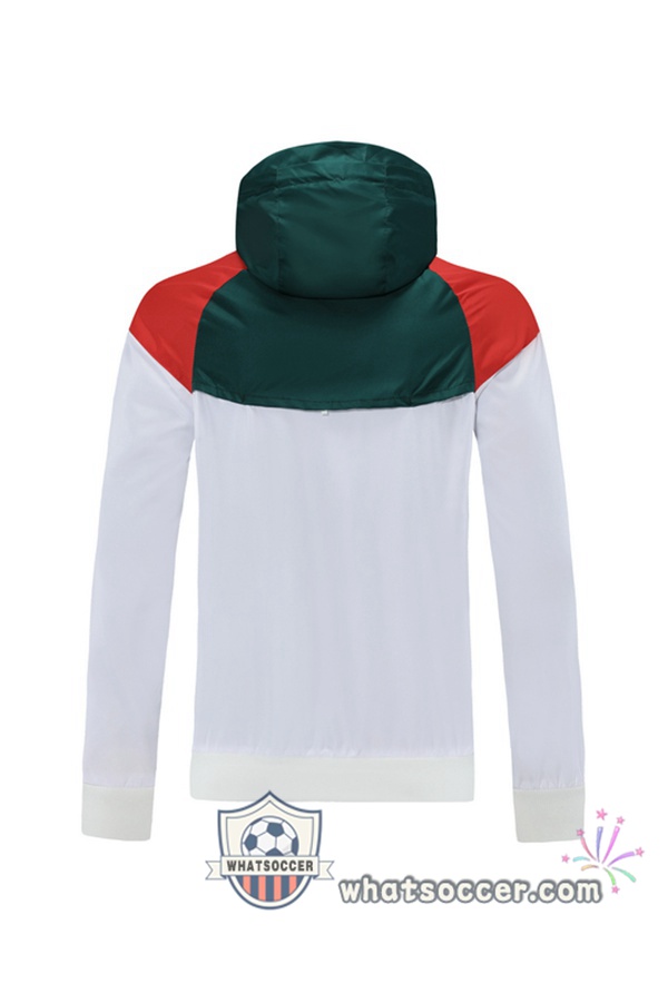 FC Liverpool White Windbreaker Hoodie 2021-2022