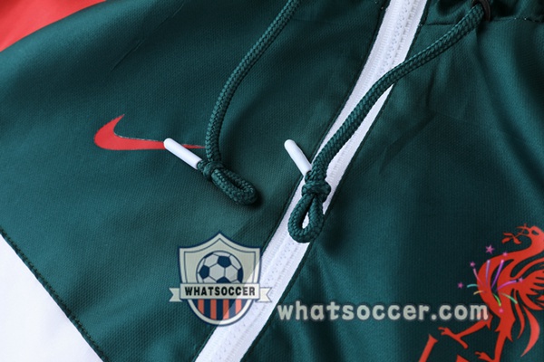 FC Liverpool White Windbreaker Hoodie 2021-2022