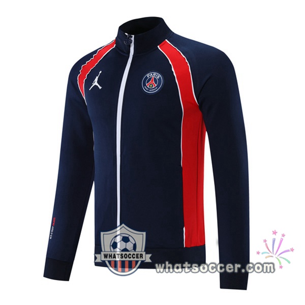 JORDAN Paris PSG Blue Royal Soccer Jacket 2021-2022