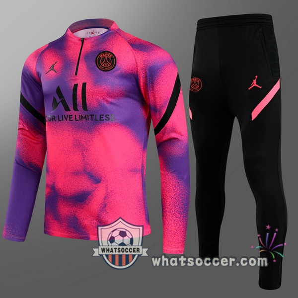 JORDAN Paris PSG Kids Purple Tracksuit 2021-2022