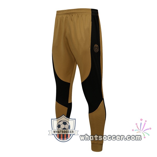 JORDAN Paris PSG Yellow Soccer Pants 2021-2022