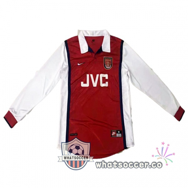 1998 1999 Arsenal Home Retro Jerseys Long Sleeve