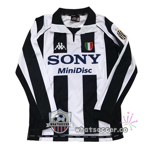 1997 1998 Juventus Home Retro Jerseys Long Sleeve