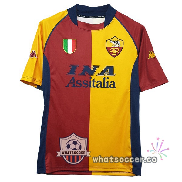 2001 2002 AS Roma Home Retro Jerseys