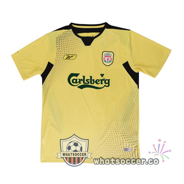 2004-2005 FC Liverpool Away Retro Jerseys Yellow