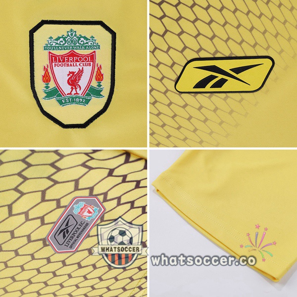 2004-2005 FC Liverpool Away Retro Jerseys Yellow