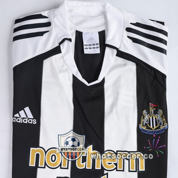 2005-2006 Newcastle United Home Retro Jerseys White Black