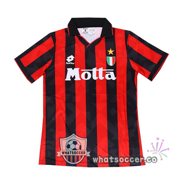 1992-1994 AC Milan Home Retro Jerseys Red