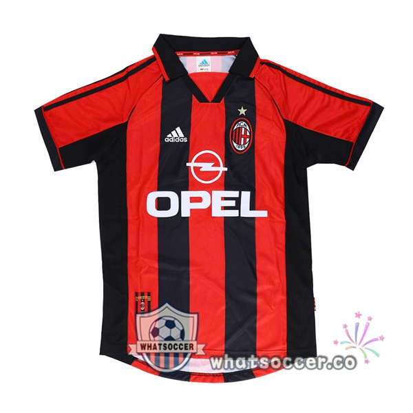 1998-2000 AC Milan Home Retro Jerseys Red