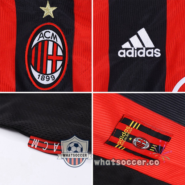 1998-2000 AC Milan Home Retro Jerseys Red