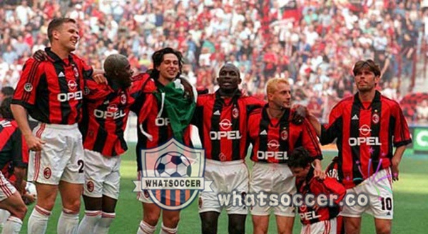 1998-2000 AC Milan Home Retro Jerseys Red