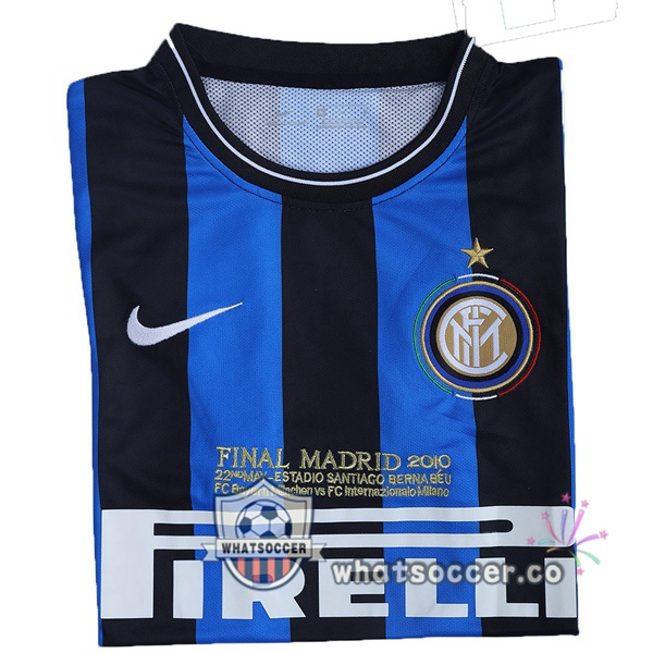 2009-2010 Inter Milan Home Retro Jerseys Blue Black