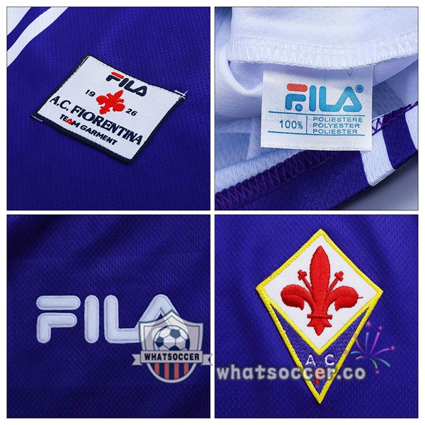 1999-2000 ACF Fiorentina Home Retro Jerseys Purple
