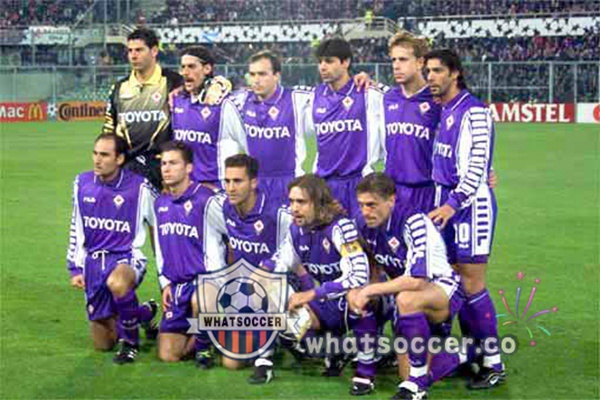 1999-2000 ACF Fiorentina Home Retro Jerseys Purple