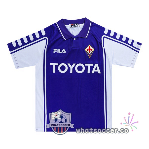 1999-2000 ACF Fiorentina Home Retro Jerseys Purple
