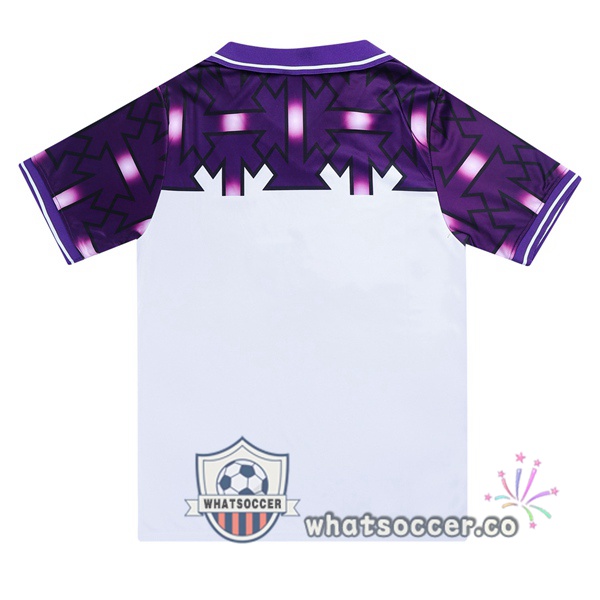 1992-1993 ACF Fiorentina Away Retro Jerseys Purple White