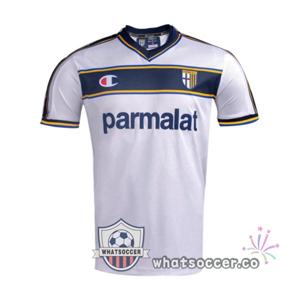 2002-2003 Parma Calcio Away Retro Jerseys White