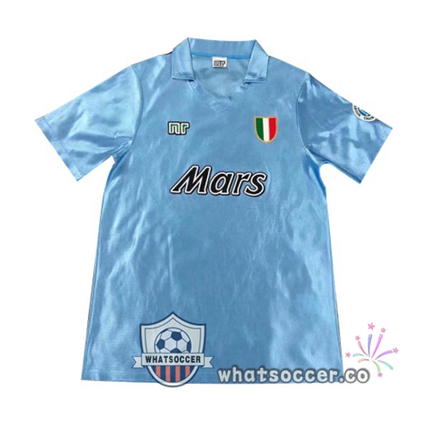 1990-1991 SSC Napoli Home Retro Jerseys Blue
