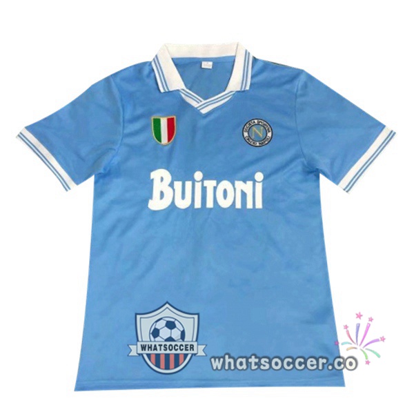 1986-1987 SSC Napoli Home Retro Jerseys Blue