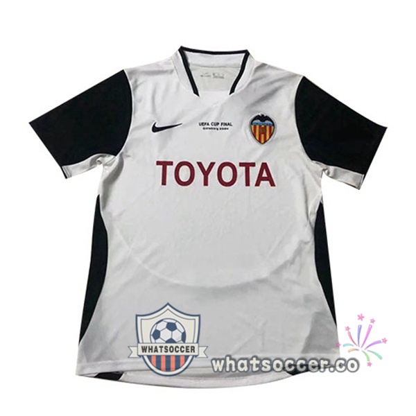 2003-2004 Valencia CF Home Retro Jerseys White