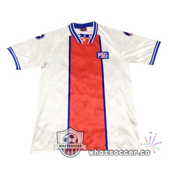 1994-1995 Paris PSG Away Retro Jerseys White